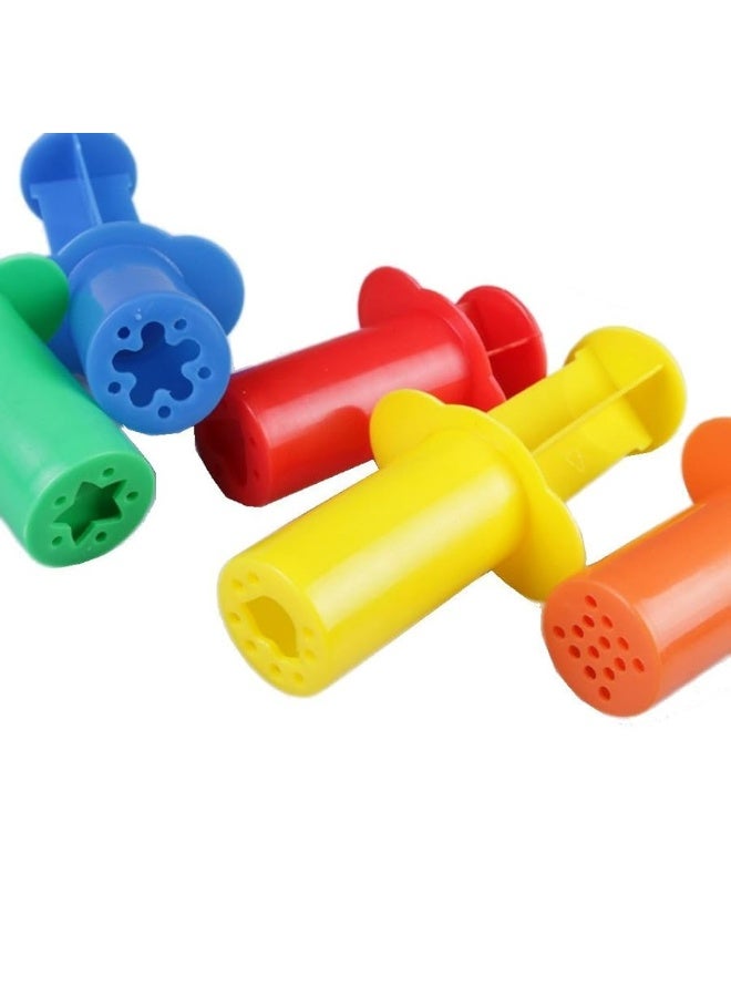 Carykon Dough Extruders Set Assorted Designs, Set of 10, 5 Patterns - Random Colors - Image 3