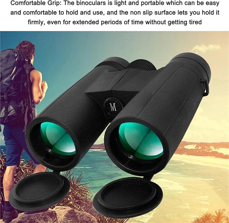 Black Handheld Portable 10X Binoculars For Outdoor Sports Hunting Bird Watching - Image 4