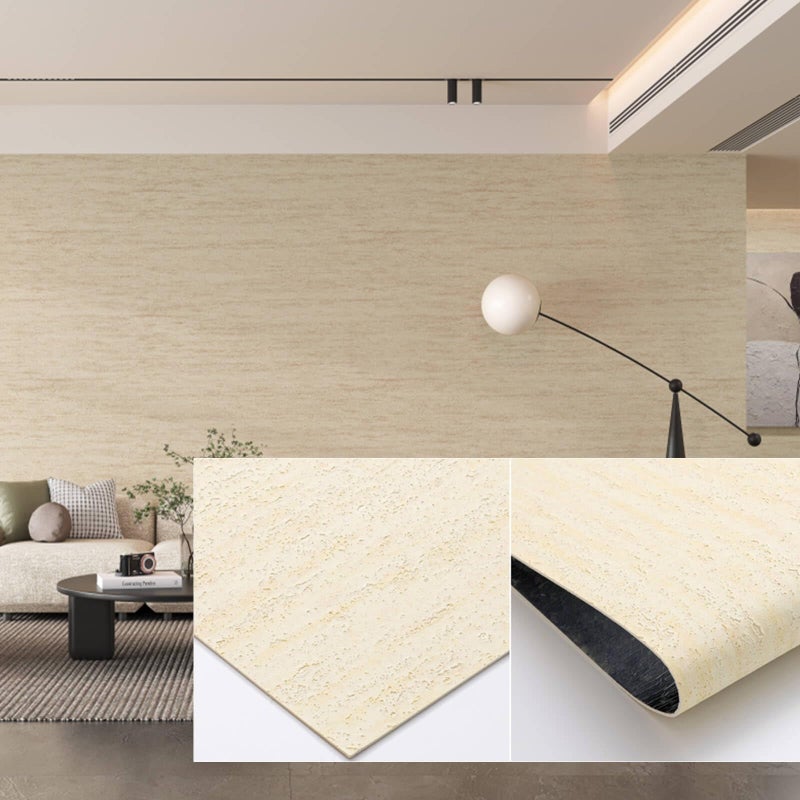 NAMAII 3D Wall Panels Peel and Stick â€“ 23.82"x110" PVC Faux Travertine Texture, Self Adhesive Waterproof Wall Covering, DIY Accent Wall, Sofa Background Backsplash & Modern Home Decor, Covers 18 sq.ft - Image 1