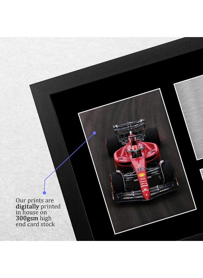 EMODA FR A4 Charles Leclerc Formula 1 Gifts Printed Signed Autograph Picture for F1 Formula 1 Racing Fans - 21 x 29.7 cm Framed - Image 3
