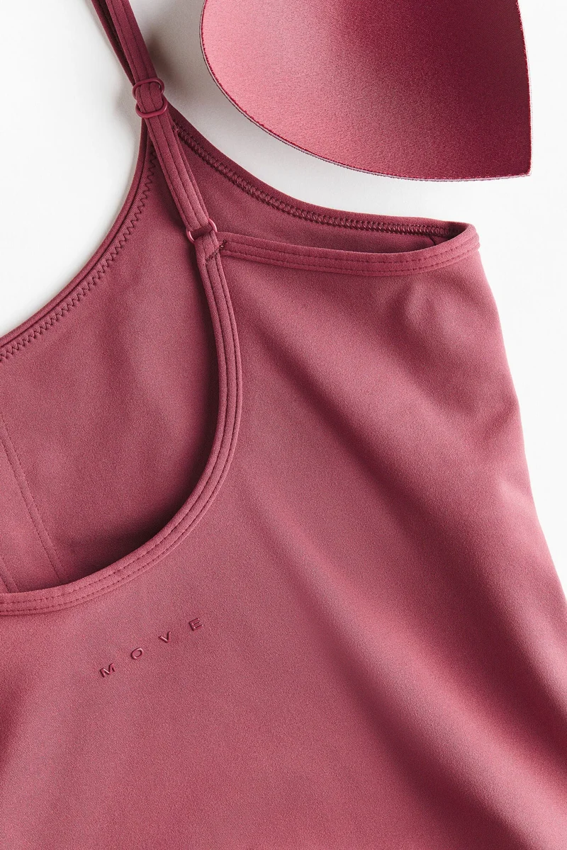 H&M  Integral-bra sports strappy top with SoftMove™ for Women | Best Price UAE