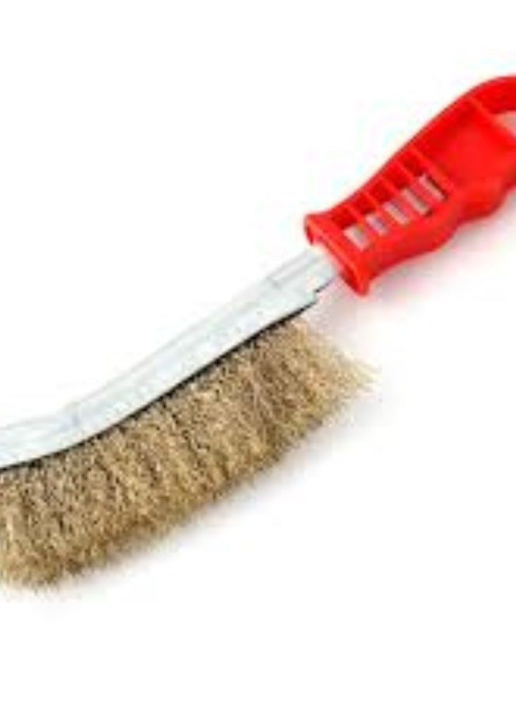 KNP KNP Hand Wire Brush is a versatile and practical tool designed for cleaning, rust removal, and surface preparation tasks.  - Image 1