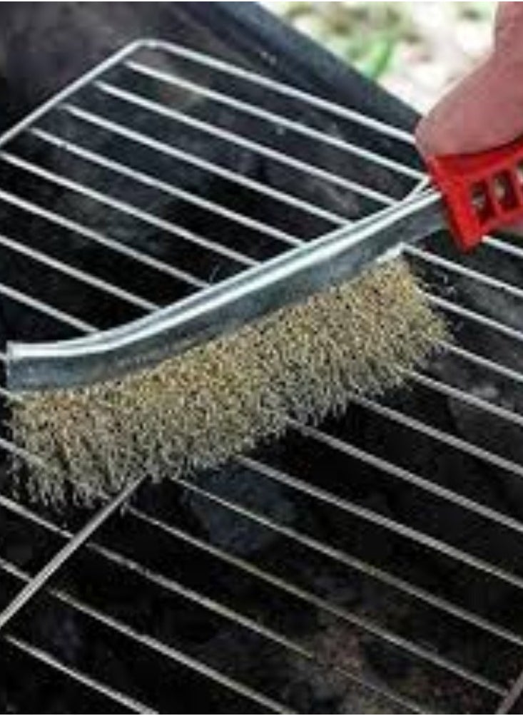 KNP KNP Hand Wire Brush is a versatile and practical tool designed for cleaning, rust removal, and surface preparation tasks.  - Image 3