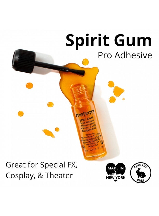 mehron Mehron Makeup Spirit Gum | Spirit Gum Adhesive | Special Fx , Cosplay, , Stage Performance Makeup | Professional Cosmetic Glue Adhesive For Face, Skin, And Body (.125 Oz) - Image 3