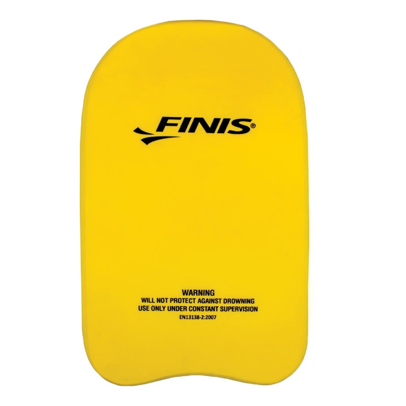 FINIS Foam Kickboard for Swim Training - Builds Leg Strength - Soft EVA Foam - Comfortable Grip - Yellow - Junior - Image 1