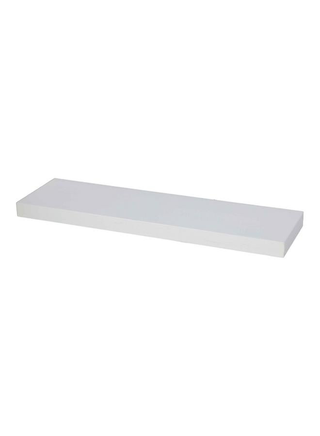 HONEY BEE Elegant and Modern Design Rectangular Wall Mounted MDF and PVC Floating Shelf White - Image 2