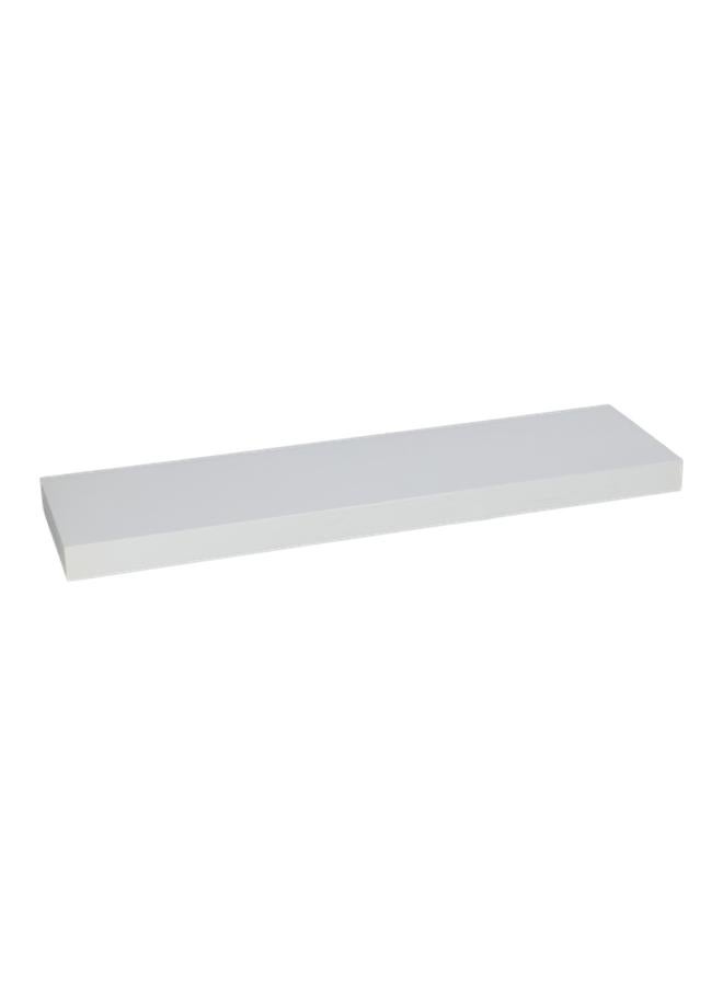 HONEY BEE Elegant and Modern Design Rectangular Wall Mounted MDF and PVC Floating Shelf White - Image 3