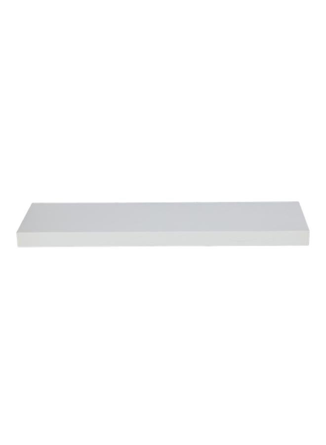 HONEY BEE Elegant and Modern Design Rectangular Wall Mounted MDF and PVC Floating Shelf White - Image 1