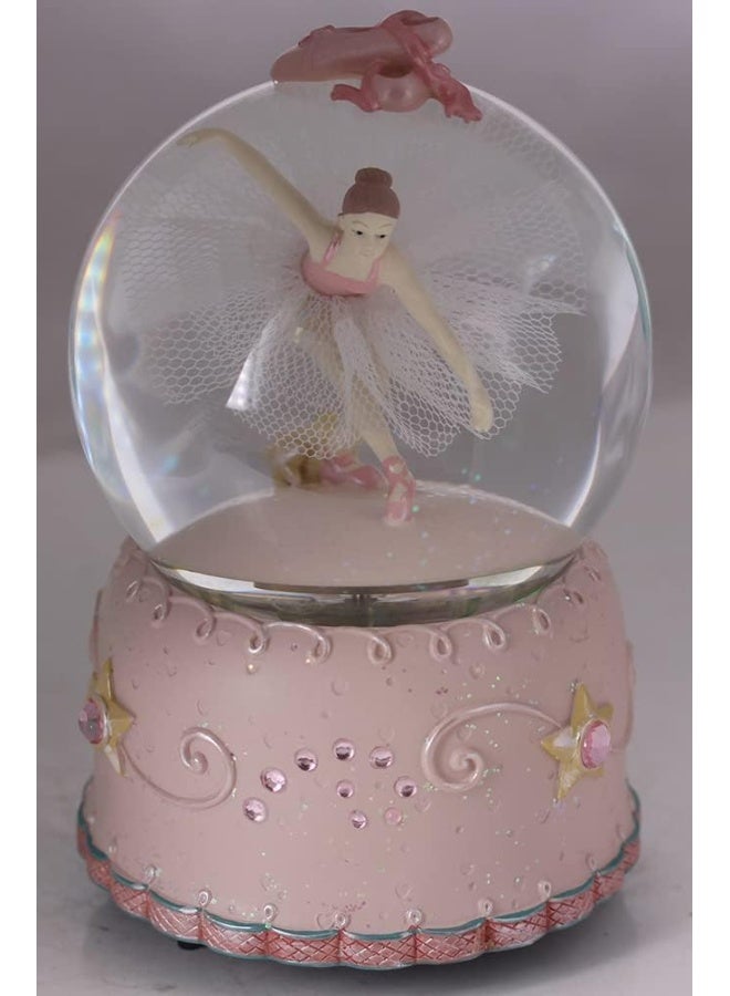 Singeek Swan Lake Music Box Ballerina Color Changing Lights Handpainted Dancing Ballerina Snow Globe Ballet Recital Gifts for Girls Daughter Granddaughter - Image 2