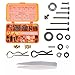 RampCrab Screws Kit for SCX24 AX24 RC Car Cup Head 380 Pcs 304 Stainless Steel Screws Bearing Screws Set with Box for 124 RC Crawler Car Axial SCX24 C10 Deadbolt JLU Gladiator Bronco - Image 2