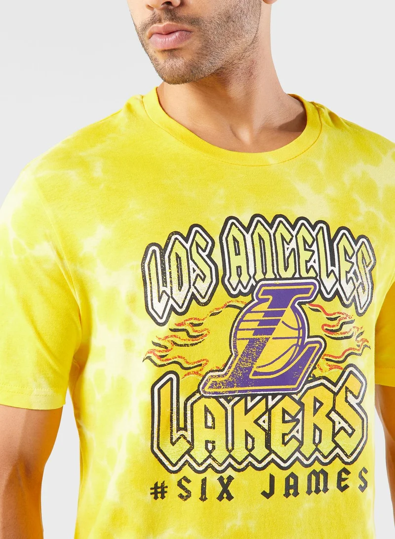 Nba  Los Angeles Lakers School Of Rock T-Shirt for Men | Best Price UAE