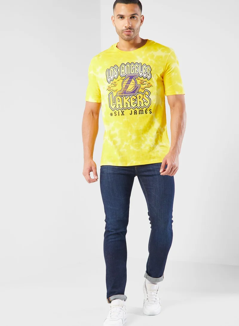 Nba  Los Angeles Lakers School Of Rock T-Shirt for Men | Best Price UAE