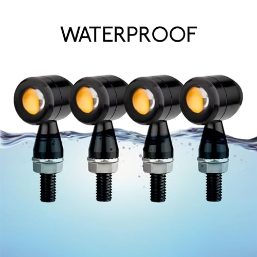 MIKANIX Bullet Shape Front/Rear Turn Signal LED Indicator Fog Light | Spot Light Universal For All Bikes (Pack of 4) - Image 3