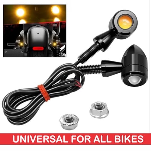 MIKANIX Bullet Shape Front/Rear Turn Signal LED Indicator Fog Light | Spot Light Universal For All Bikes (Pack of 4) - Image 5