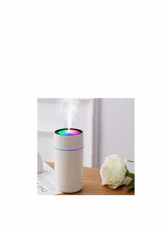 KASTWAVE معطر هواء السيارة مرطب هواء السيارة ضباب بارد محمول ميني USB مرطب للنباتات السيارة الأطفال غرفة النوم مع إيقاف التشغيل التلقائي أفضل مرطب شخصي 320 مل أبيض  - Image 3