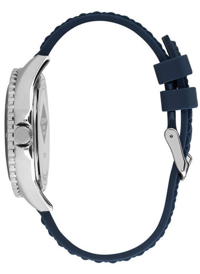 Lee Cooper Men's Analog Display Watch With Dark Blue Silicone Strap - LC07361.599  - Image 2