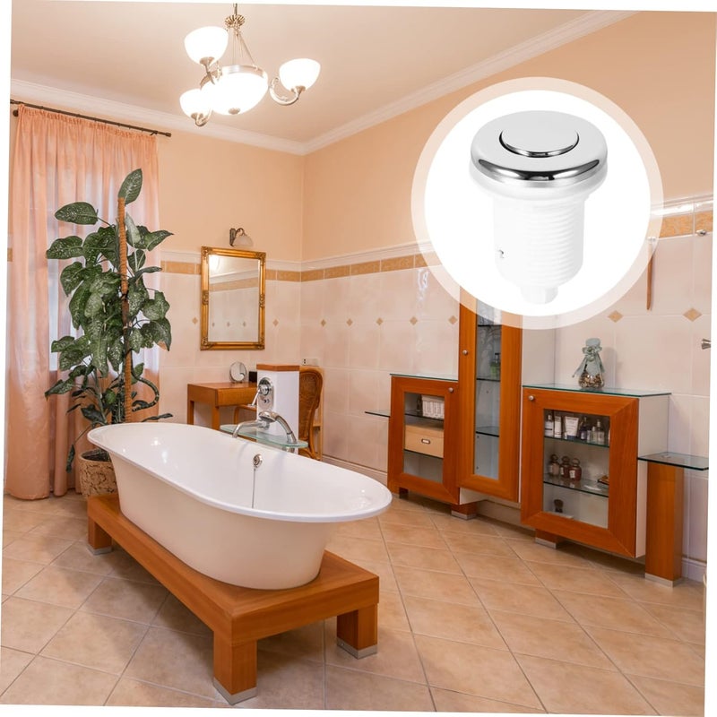 مفتاح ضغط الفولاذ المقاوم للصدأ 304 زر تفريغ الهواء بمقبض سبا مع زنبرك وحشية سيليكون مانعة للتسرب - Image 5