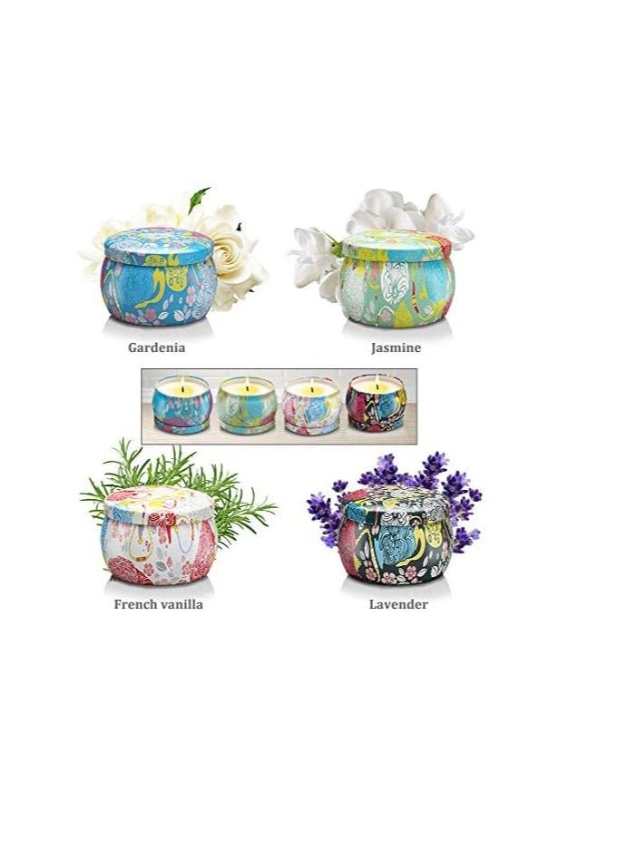 Scented Candle Gift Set, 12 Pieces Travel Tin Candles, Comfortable Portable Smokeless Therapy Candle With Natural Soy Wax, Different Scented Candles For Bath, Yoga, Wedding, Church, Birthday, Christmas - Image 4