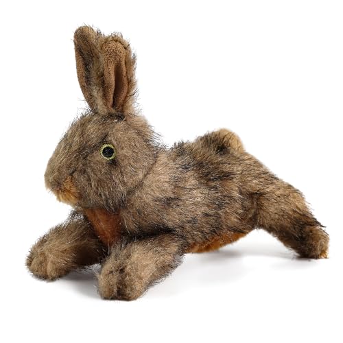 ALL FOR PAWS Squeaky Dog Toys Dog Stuffed Animal Toys Plush Toy for Small Medium Large Dogs Puppy Chew Toy with Squeaker Brown RabbitS - Image 1