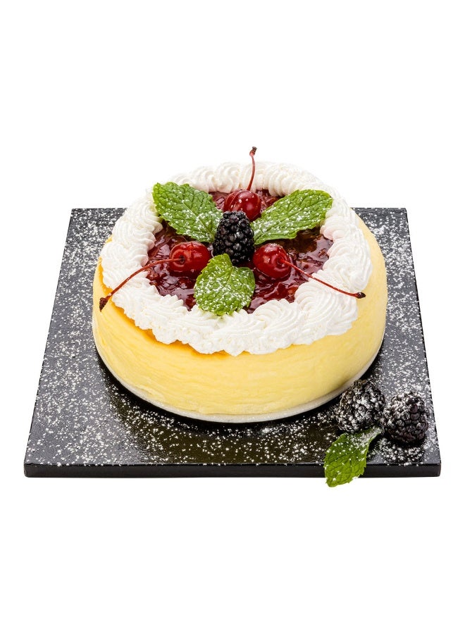 Restaurantware Pastry Tek 8 Inch Cake Board, 1 Durable Cake Drum - Square, Covered Edges, Black Paper Cake Base, Disposable, For Birthdays, Weddings, Or Parties - Image 2