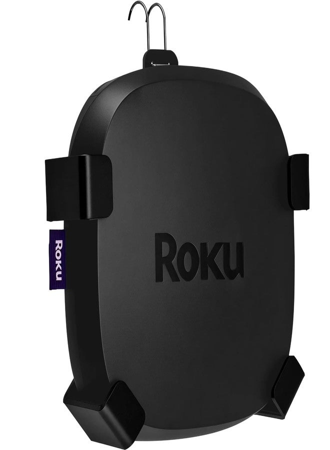 IFCASE Metal Mount Compatible with Roku Ultra for Wall/Back of TV/TV Vent (Black) - Image 1