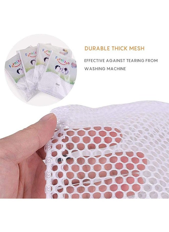 Bukela BUKELA 4PCS Mesh Laundry Bags Laundry Net Bag Drawstring Reusable Durable Washing Net Bag for Clothes Underwear Delicates Socks Baby Clothes Bra Shoes Knitted Garments  - Image 4