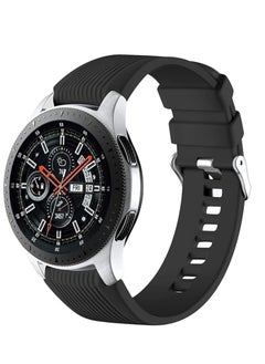 Rabos 22mm Silicone Strap Compatible With Samsung Galaxy Watch 46mm /Galaxy Watch 3 45mm /Gear S3 Frontier/Classic, Soft Silicone Sport Wristband Replacement Straps For Men Women, Gray  - Image 1