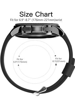 Rabos 22mm Silicone Strap Compatible With Samsung Galaxy Watch 46mm /Galaxy Watch 3 45mm /Gear S3 Frontier/Classic, Soft Silicone Sport Wristband Replacement Straps For Men Women, Gray  - Image 3