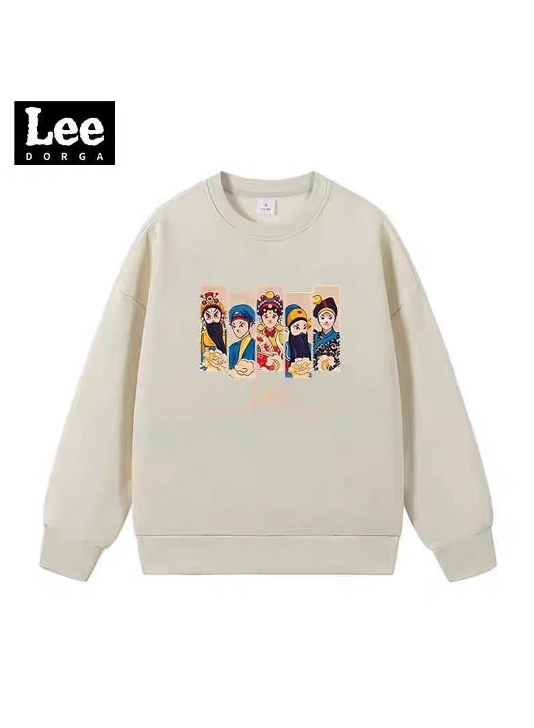 LEE Lee Brand Hoodie Loose Casual Round Neck Long Sleeved Hoodie - Image 1