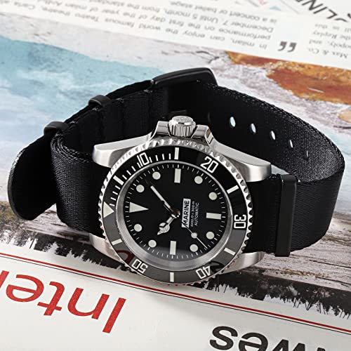 watchdives Nylon Watch Band 18mm 20mm 22mm Multicolor Replacement Watch Straps for Men Women (Black, 20mm) - Image 2