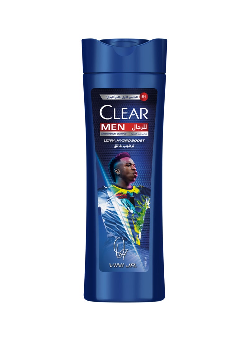 CLEAR Men Anti Dandruff Shampoo Ultra Hydro Boost Vini Jr. Edition 100% Dandruff Free Hair And Nourished Scalp 400ml - Image 1