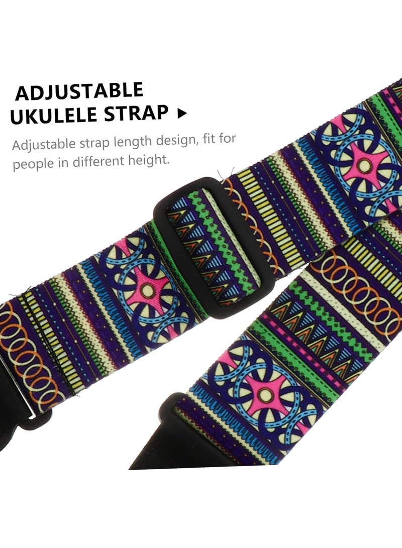 GGOOT 3pcs guitar strap uke belt bass strap belt for belt buckle guitar shoulder strap ukelele accessory mandolin strap leather leash Instrument Accessories hook up Ukulele polyester - Image 2