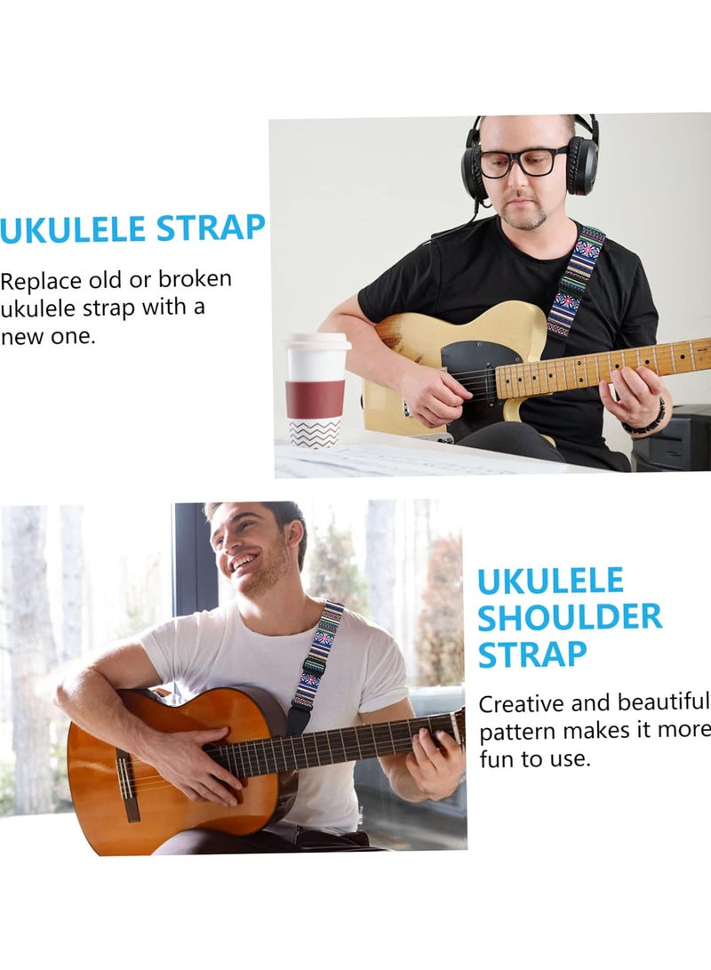 GGOOT 3pcs guitar strap uke belt bass strap belt for belt buckle guitar shoulder strap ukelele accessory mandolin strap leather leash Instrument Accessories hook up Ukulele polyester - Image 3