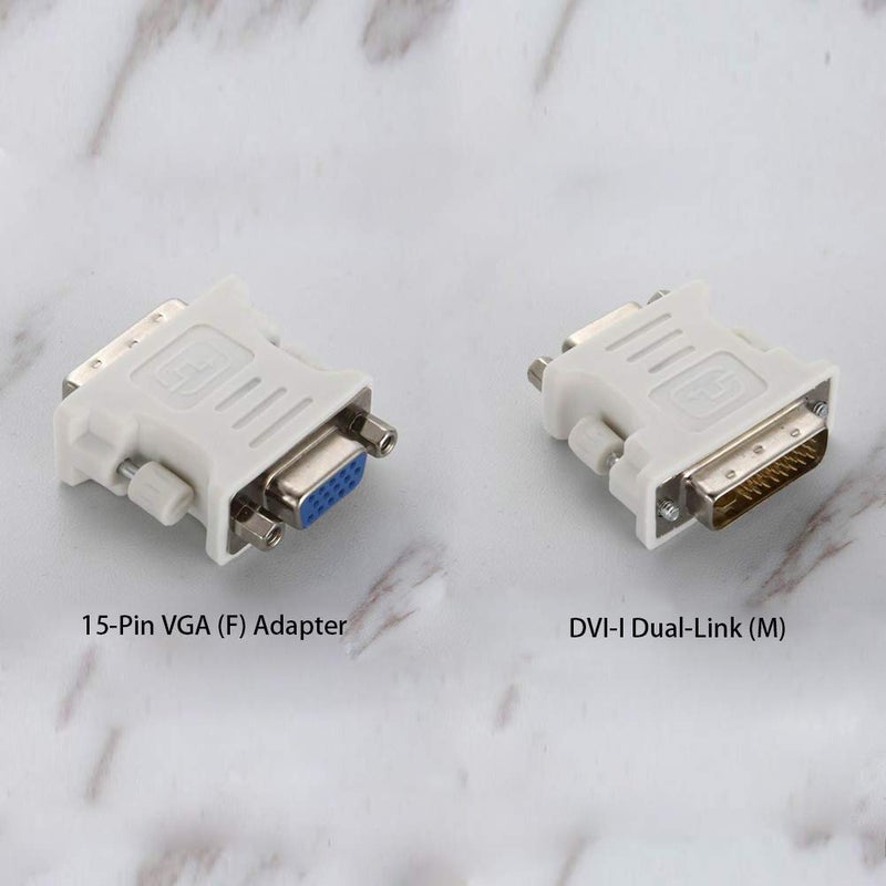 Microware محول DVI-I (24+5) Dual-Link (M) إلى VGA (F) 15-Pين - Image 3
