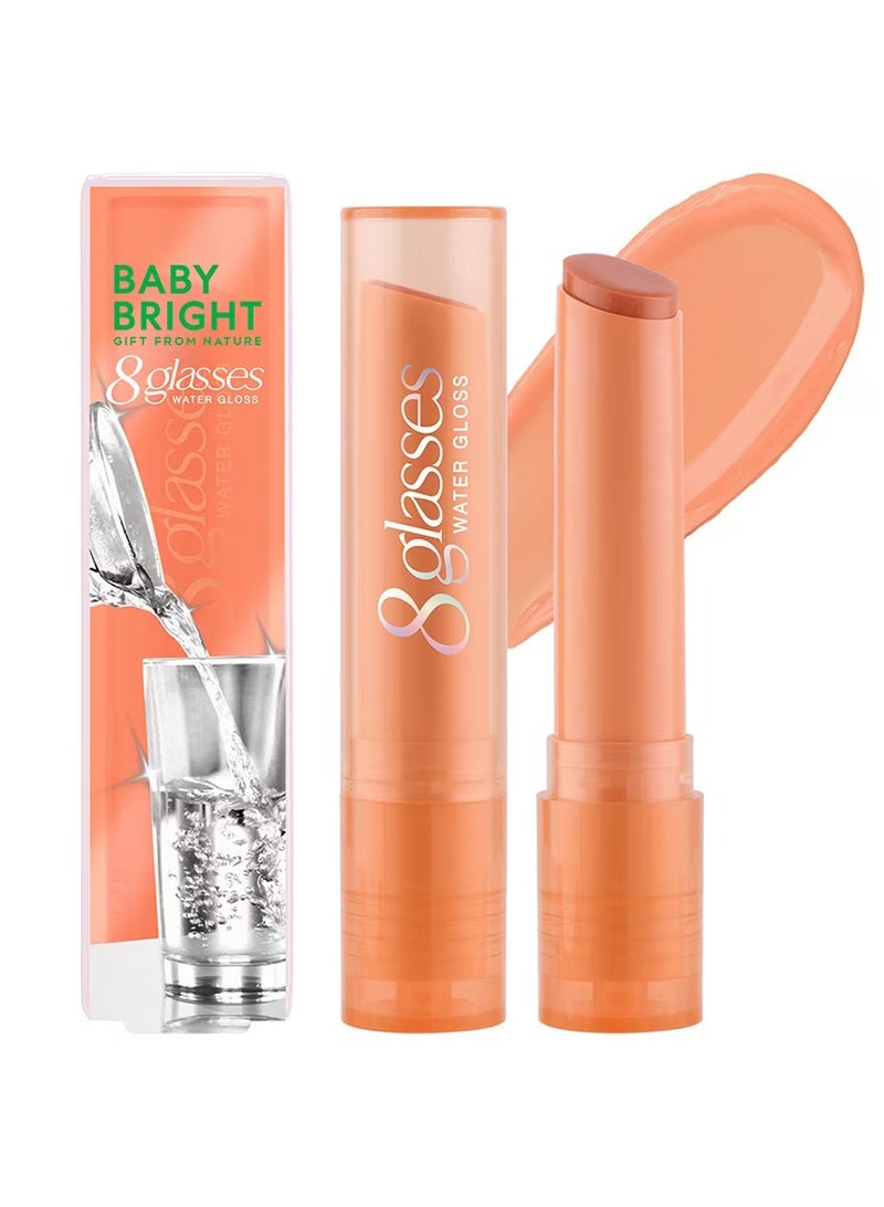 Baby Bright Baby Bright 8 Glasses Water Gloss Lip Balm – Hydrating & Lightweight Moisture Stick for Smooth, Glossy Lips  - Image 1
