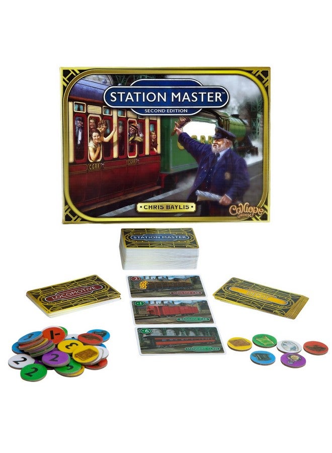 Calliope Games Station Master - Railroad Strategy Board Game for Family Game Night - Fun for Kids & Adults - 2-6 Players - from The Makers of Tsuro and Roll for It! - Image 1