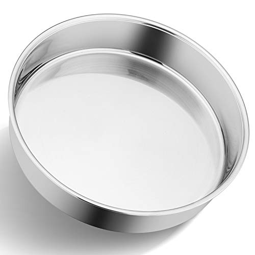 P&P CHEF 9½-inch Round Cake Pan, P&P CHEF Stainless Steel Bakeware Cake Pan, Easy Releasing & Cleaning, Oven & Dishwasher Safe, Round/Sliver - Image 2
