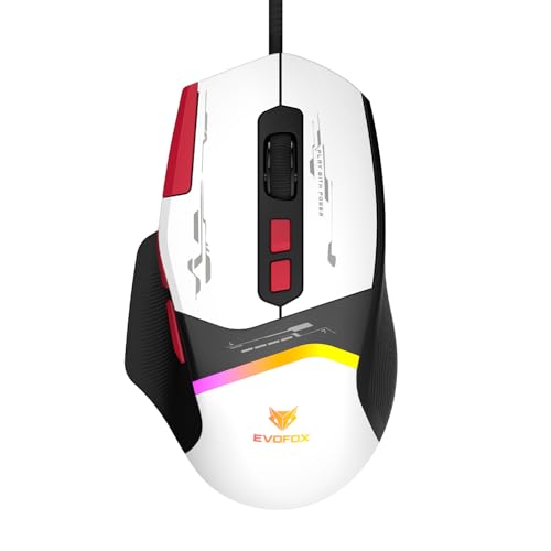 EvoFox Blaze 2 Wired Gaming Mouse | High Performance 1000Hz Polling Rate, Upto 12,800 DPI, RGB Lighting, 8 Programmable Buttons, Software Support with On-Board Memory, Durable Huano Switches - Image 1