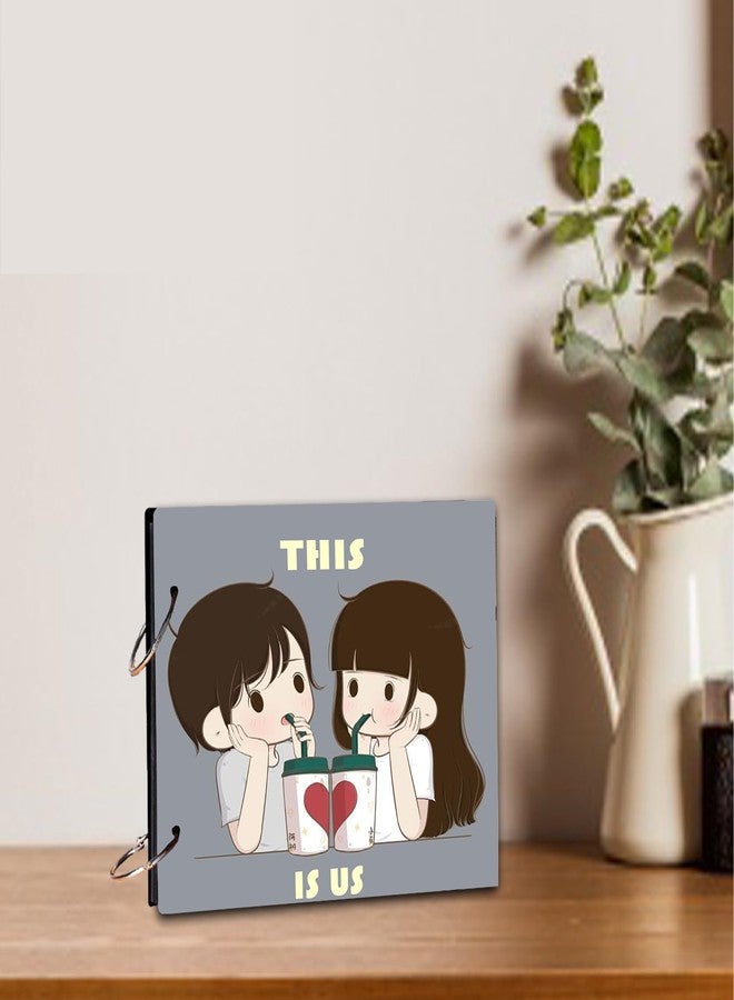 BP Design Solution This is us Scrap Book Photo Album/Photo Dairy For Memories 20 Pages Size (8.5x6") inch - Image 2