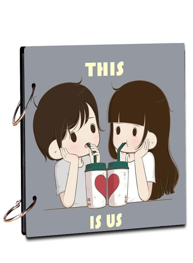 BP Design Solution This is us Scrap Book Photo Album/Photo Dairy For Memories 20 Pages Size (8.5x6") inch - Image 1