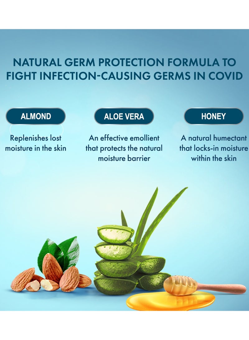 Dermoviva Moisture Plus Handwash (Buy 4 Get 2 Free) | Fights Germs & Bacteria | With Aloe Vera, Almond & Pure Honey Extracts | Anti-Bacterial | 6x200 ml - Image 4