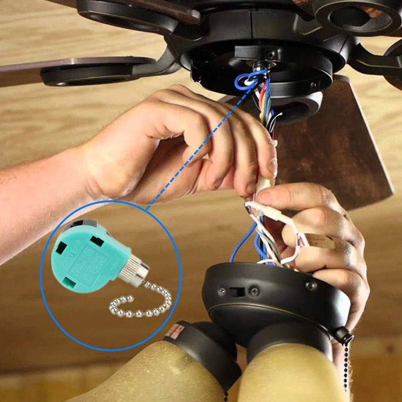 DAYONE Ceiling Fan Switch 3 Speed 4 Wire Zing Ear ZE 268S6 Pull Chain Switch Control Replacement 3 Speed Control Switch Ceiling Fans, Wall Lamps, Cabinet Light - Image 2