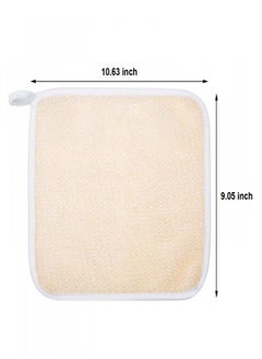 Tatuo 5 Pack Exfoliang Face and Body Wash Cloths Towel Soft Weave Bath Cloth Exfoliating Scrub Cloth Massage Bath Cloth for Women and Man (5 Pack Two Sides Exfoliating Cloth)  - Image 2