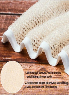 Tatuo 5 Pack Exfoliang Face and Body Wash Cloths Towel Soft Weave Bath Cloth Exfoliating Scrub Cloth Massage Bath Cloth for Women and Man (5 Pack Two Sides Exfoliating Cloth)  - Image 3