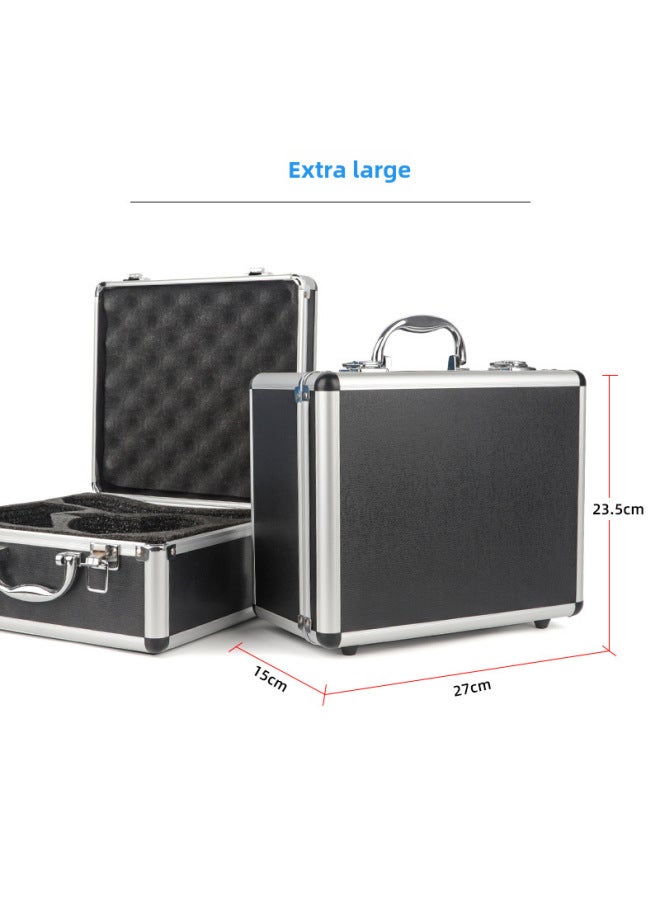 Metal Microphone Aluminum Box Large Small Size Outdoor Live Broadcast U87 Condenser Microphone Portable Aluminum Box - Image 1