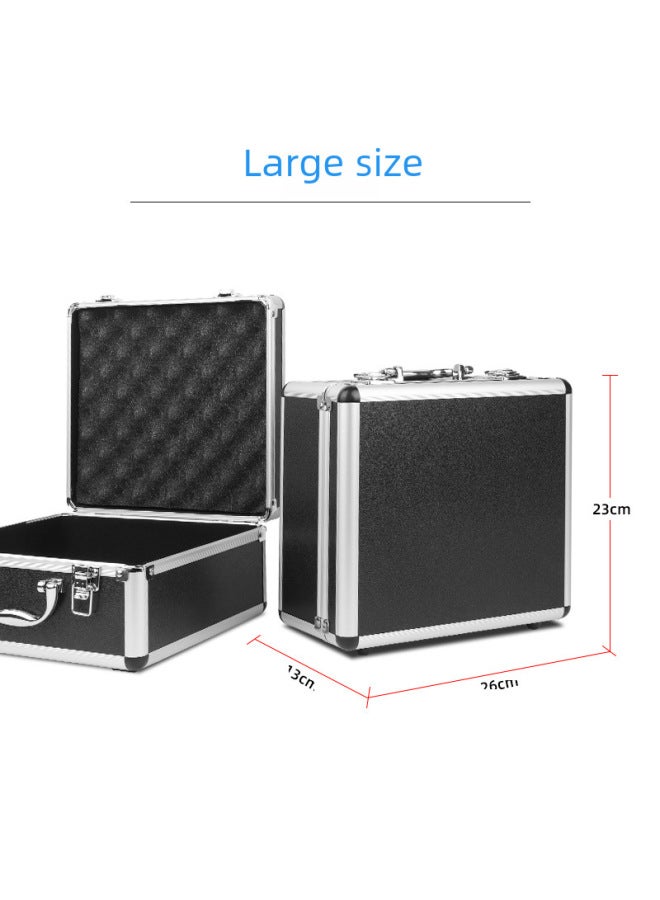 Metal Microphone Aluminum Box Large Small Size Outdoor Live Broadcast U87 Condenser Microphone Portable Aluminum Box - Image 3