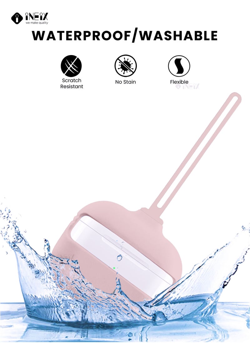 INEIX - 3-Piece Soft Silicone Case Cover For Apple AirPods 3 (3rd Generation) 2021 Pink Sand - Image 1