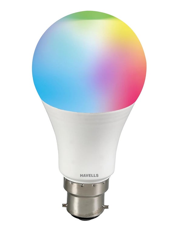 Havells Glamax 9W B22 WiFi LED Smart Bulb with Music Sync Function Compatible with Alexa and Google Assistant 16M Colours