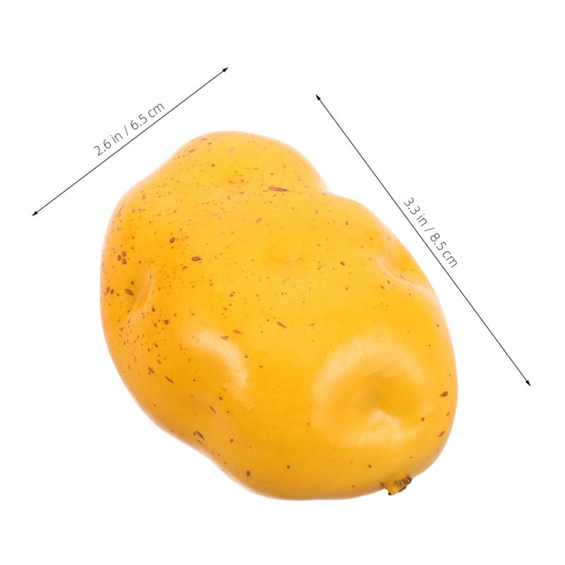 6Pcs Realistic Artificial Potatoes Foam Vegetable Props For Home Decor Photography Display - Image 3
