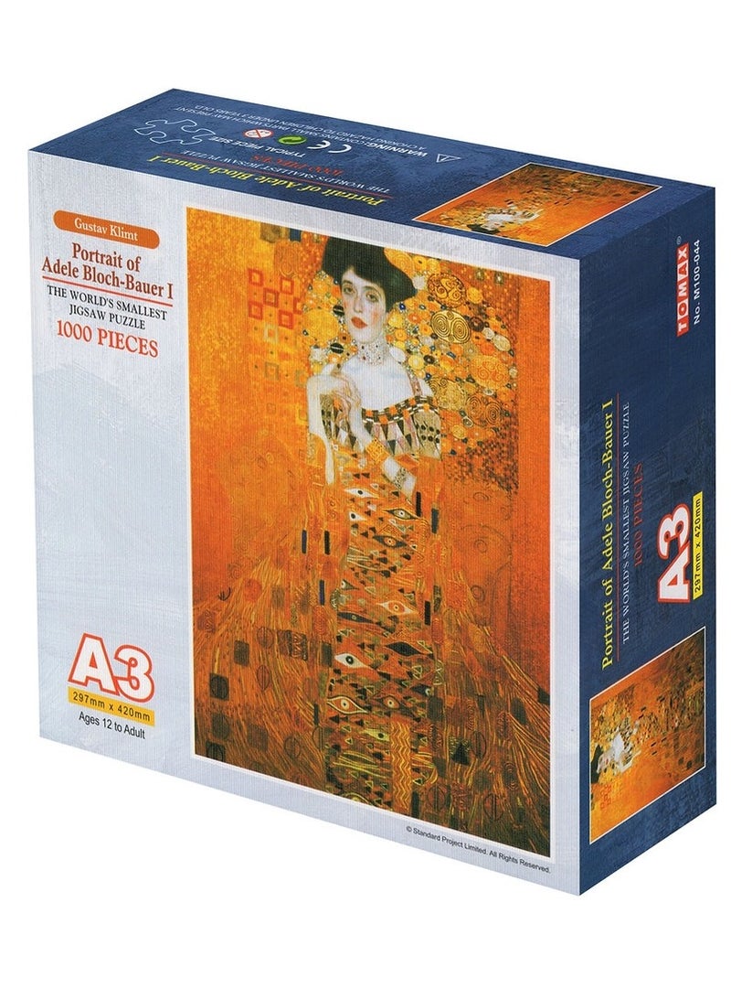 TOMAX Tomax - Portrait of Adele Bloch Bauer I Mini Puzzle 1000 Pieces - M100-044  - Image 1